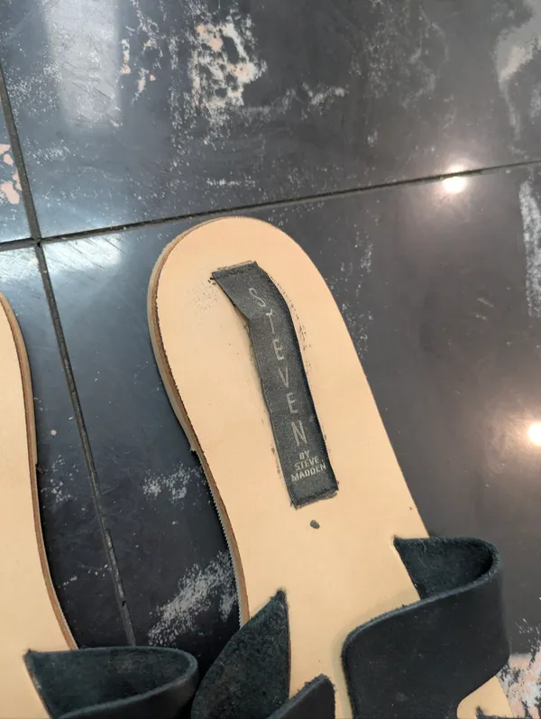 Steven By Steve Madden Black H Sandals Size 7 - Image 4
