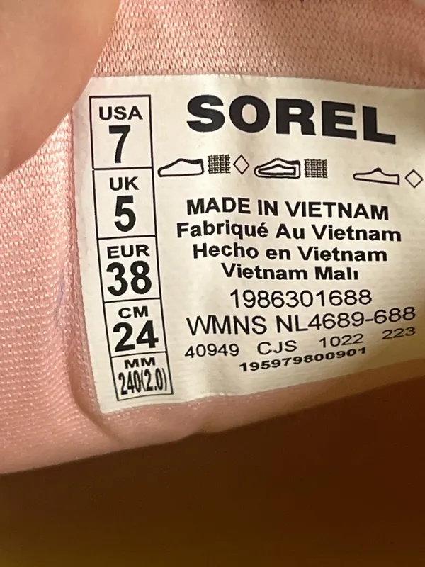 Sorel Kinetic Impact Chunky Sneakers Pink Women’s Size 7 EU 38 Trendy Platform - Image 8