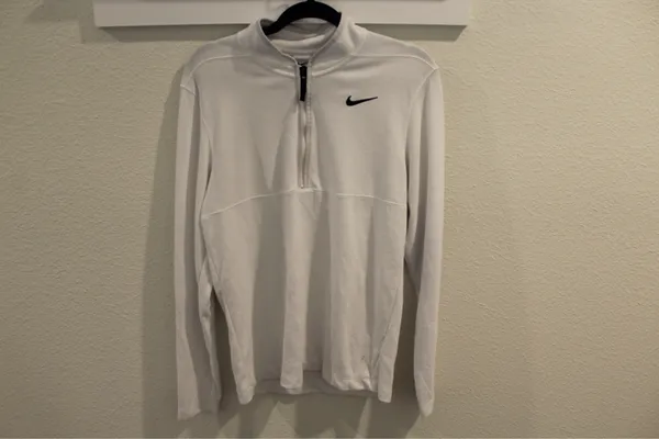 White Nike Quarter-Zip - Image 2