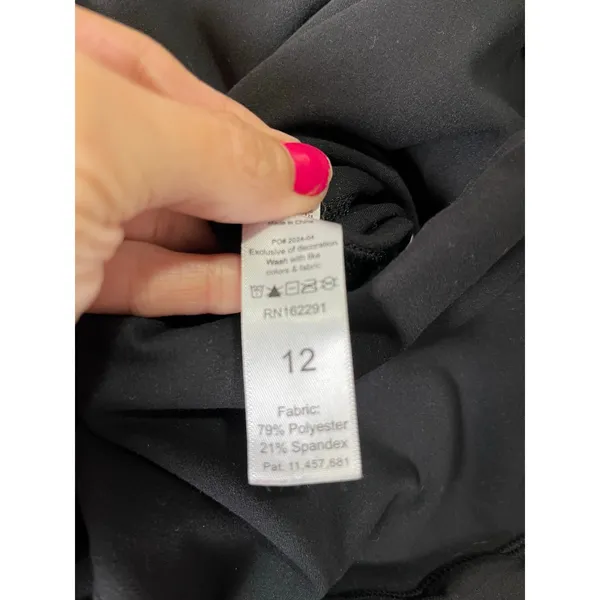 Sweetflexx Side Pockets Resistance‎ Leggings Size 12 Black Women's 4 bands - Image 8