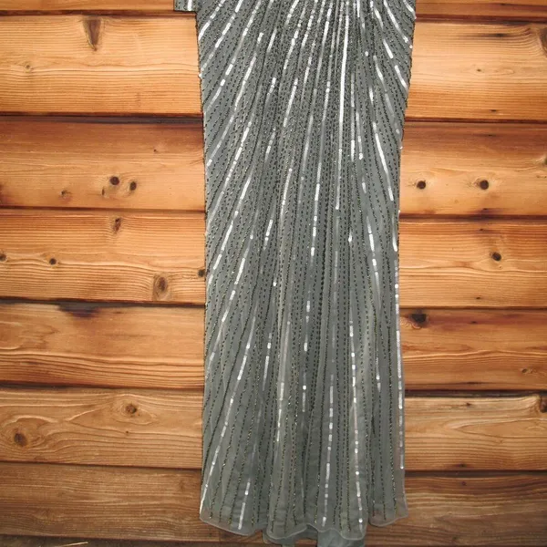 MAC DUGGAL 5641 Embellished Puff Sleeve Side Knot Gown Dress FLAW - Image 10