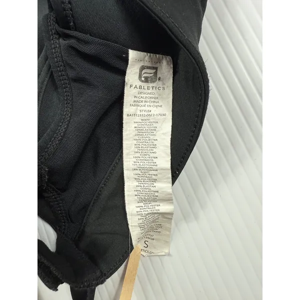 Fabletics High Impact Sports Bra Adjustable Straps Black Size‎ S - Image 4