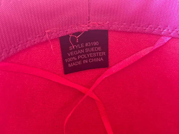 Vegan Suede Cowboy Hat Pink - Image 5