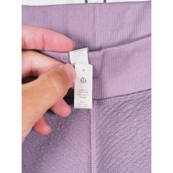 Lululemon Womens Wool End State Jogger Pants Size 4 Dusky Lavender Athleisure - Image 11