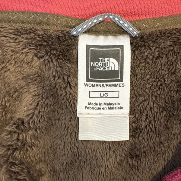 The North Face Size-L/G Womens Brown Fleece 1/4 Zip‎ Pullover Jacket - Image 2