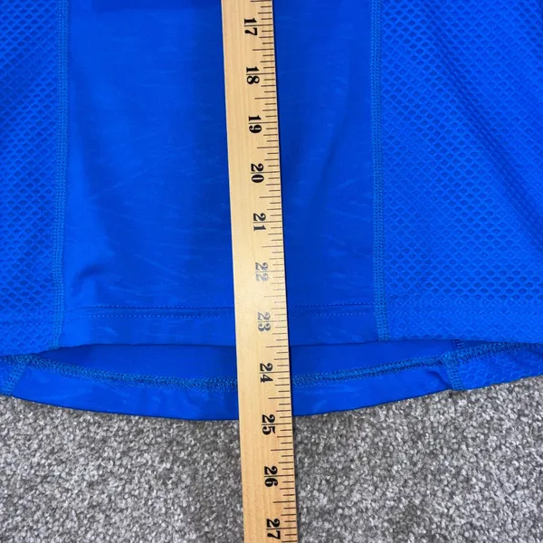 Athleta Candescent 1/2 Zip Pullover‎ Womens XXS Blue Mesh Running Athletic Top - Image 5