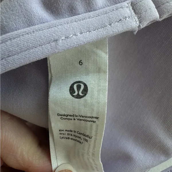Lululemon Athletica Light Purple Sports Bra - Image 3