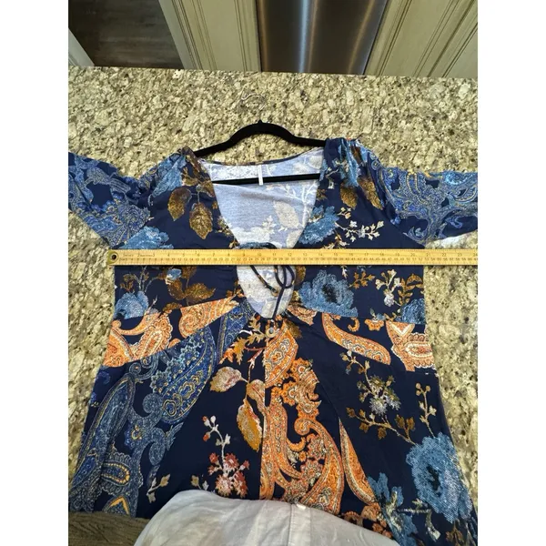 Free People Constance Boho Paisley Jumpsuit Size XL Boho Retro - Image 8