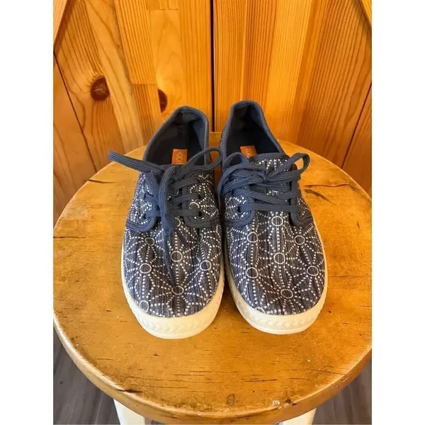 Rocket Dog Lace Up Athletic Walking Shoe Womens Size 5.5 Blue White - Image 2