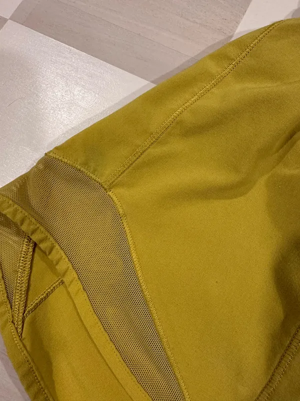 lululemon hotty hot short ii lr low rise lined long 4” soleil yellow 4 W7AWBT - Image 5