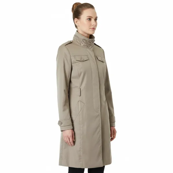 Kenneth Cole Reaction Beige Lined Trench Coat, M - Image 6