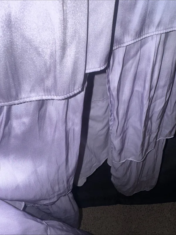 Astr Lavender Tiered Satin Maxi Dress - Image 3