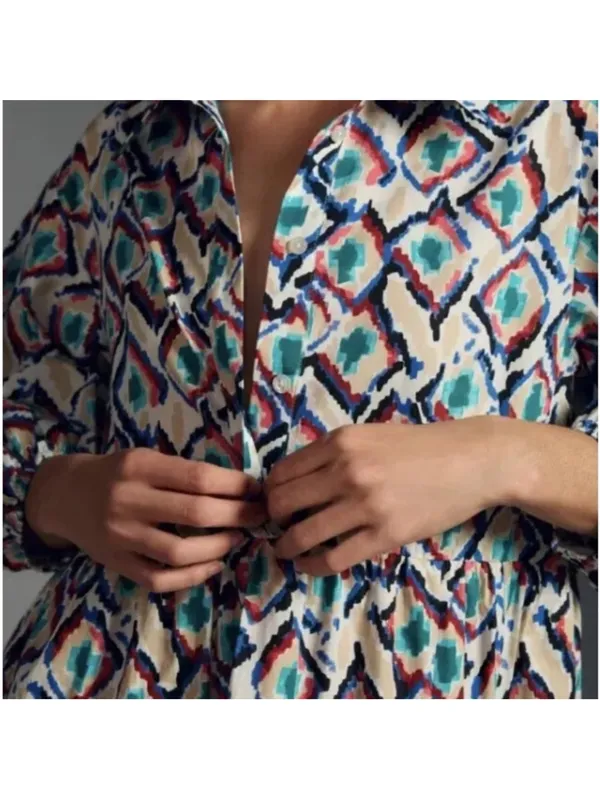 Anthropologie The Bettina Shirt Dress- Size Small - Image 3