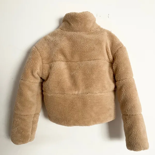 Alo Yoga Sherpa Snow Angel Puffer Camel M - Image 7
