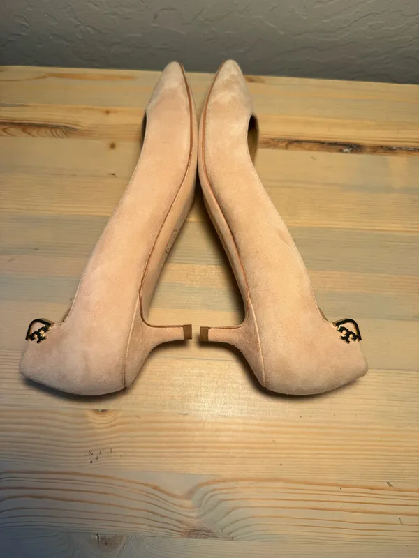 Tory Burch Elizabeth Suede Kitten Heels - Image 4