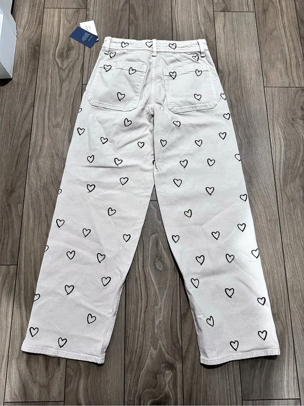 Universal Threads Sailor Straight Heart Jeans Size 6 NWT - Image 2