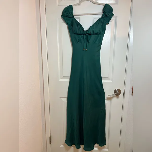 Mariner Midi‎ Dress - Forest Green DRESSES Sage and Paije - Image 9