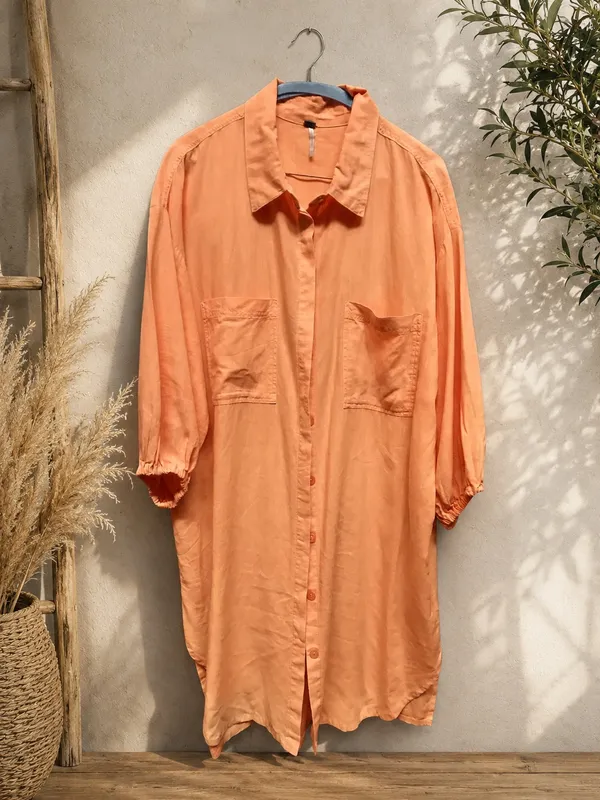 Young Fabulous and Broke Sailboat Linen Shirt Dress Sz M - Image 4