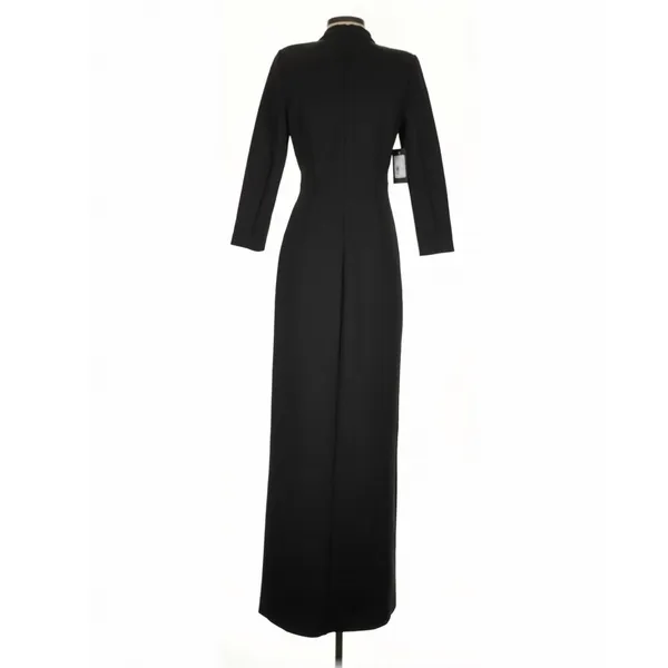 Marciano Black Choker Neck Belted Maxi Dress Small Dark Feminine Quiet Luxury - Image 7