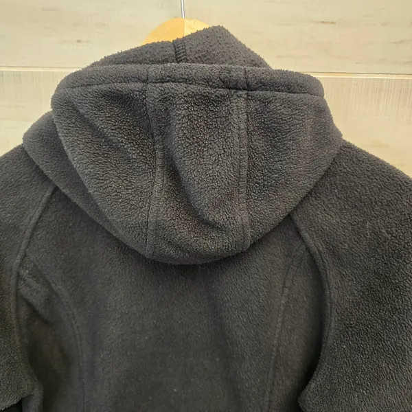 {S} Columbia Hooded Full Zip Up Drawstring Jacket Dark Gray Black - Image 7