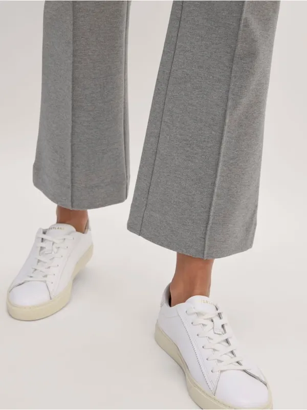 Everlane NWT Mid Heather Gray The Dream Kick Flare Ponte Pants Size Medium - Image 5