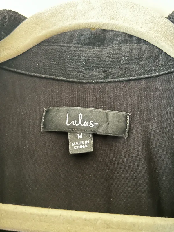 Lulus - Laidback Living Black Button-Front Short Sleeve Jumpsuit - Image 5