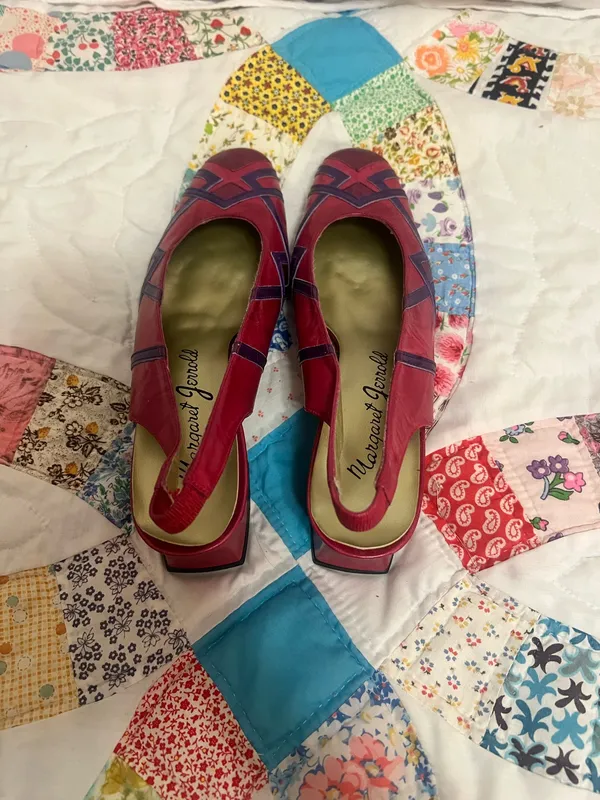 Margaret Jerrold Pink Leather Shoes Size 7.5 - Image 2
