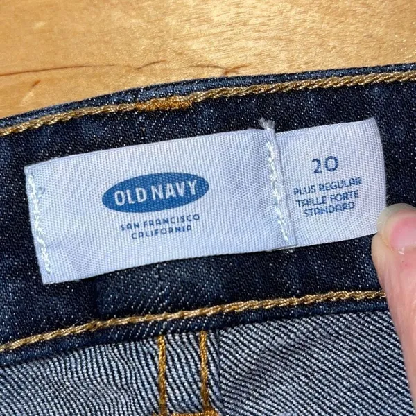 Old‎ Navy Womens Mid Rise Zip Fly Bootcut Denim Jeans Dark Wash Size 20 - Image 6