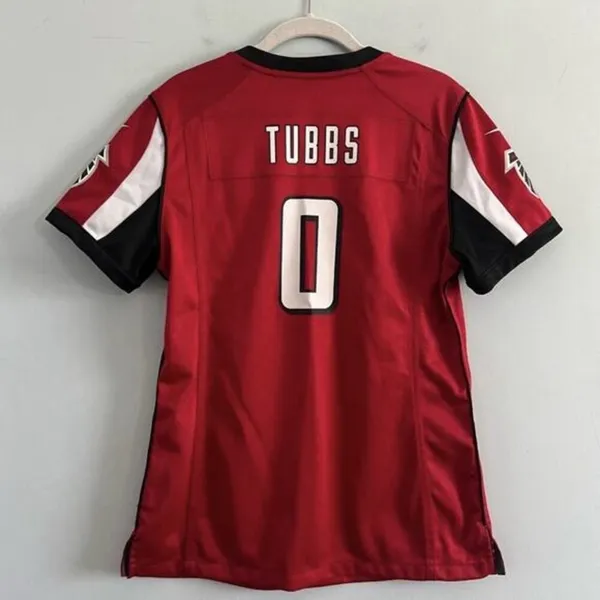 Nike Atlanta Falcons Tubbs #0‎ Womens Red NFL Football Jersey - Image 2