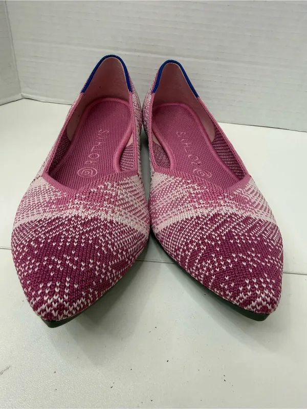 Rothy’s The Point Pink Plaid Limited Edition Breast Cancer Women’s Sz 9w - Image 10