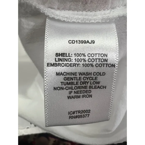 Sanctuary White Eyelet Cotton Puff Sleeve Mini Dress XS - Image 5