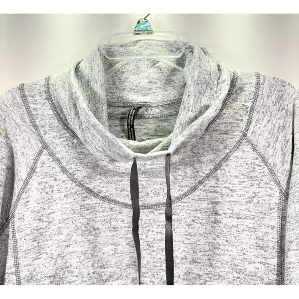 Kuhl Women Mock Neck Lea‎ Pullover Sweatshirt Gray Outdoors Activewear Large - Image 8