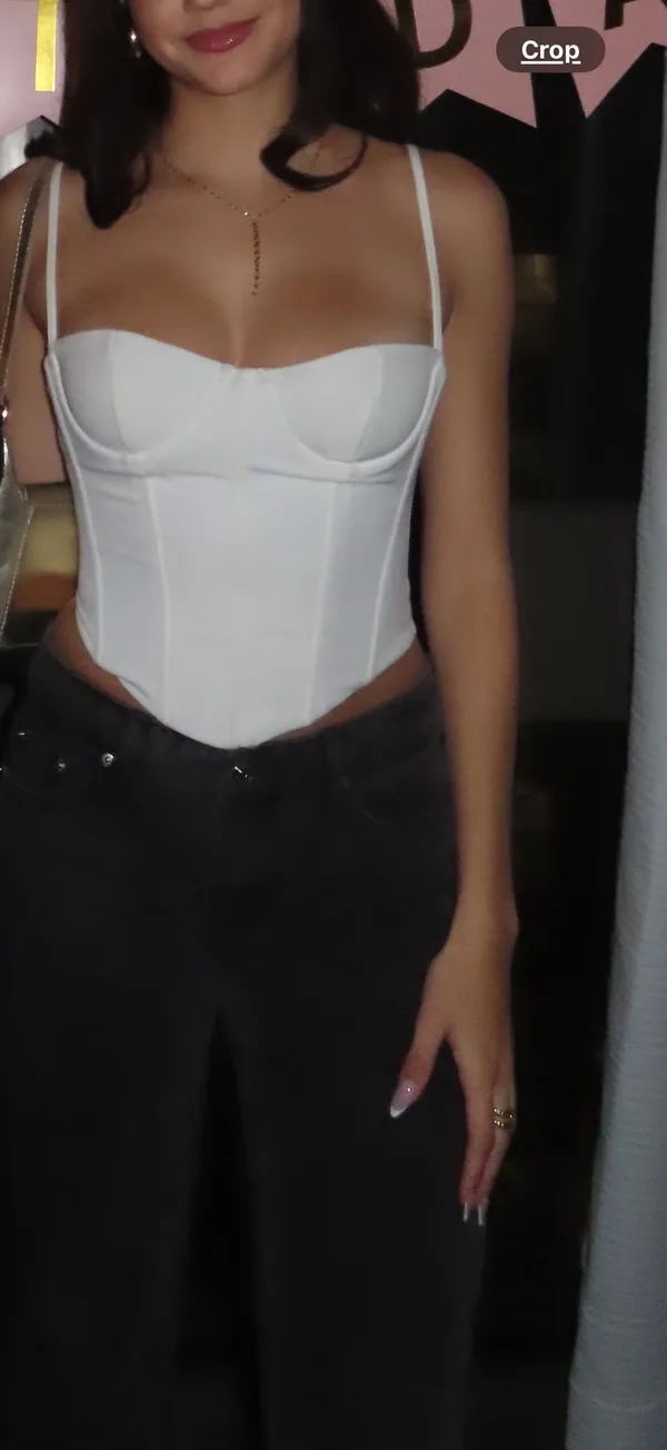 White Fox Corset Top White - Image 2