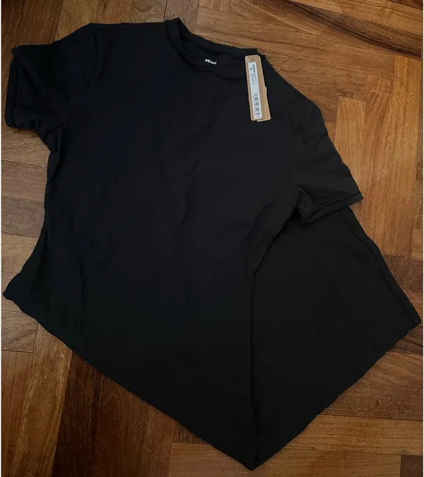 NWT Skims Fits Everybody T-Shirt Mini Dress in Onyx - Image 3