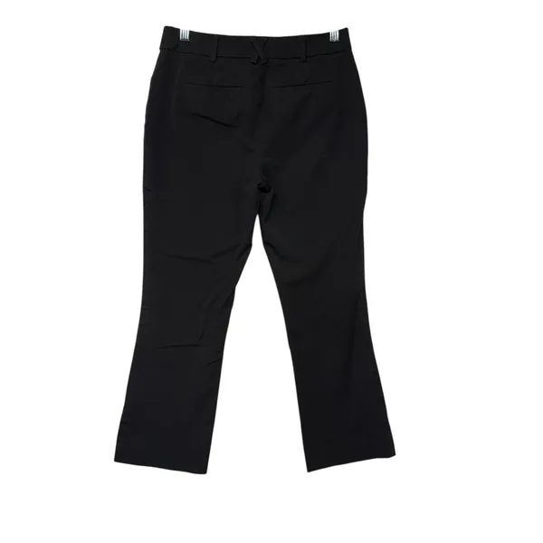 Maeve by Anthropologie Black Cropped Kick Flare Classic‎ Chic Smart Pants Size 4 - Image 7