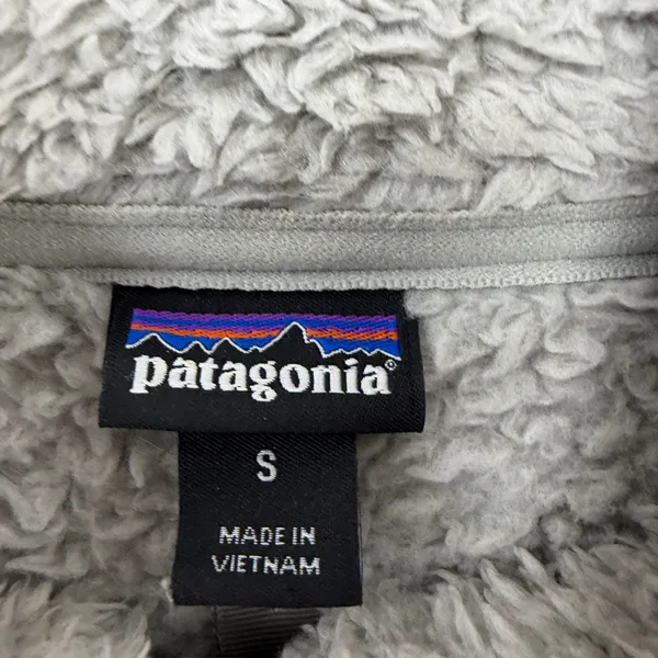 Patagonia Los Gatos Jacket Womens Small Gray Quarter Zip Fleece Pullover 25235 - Image 4