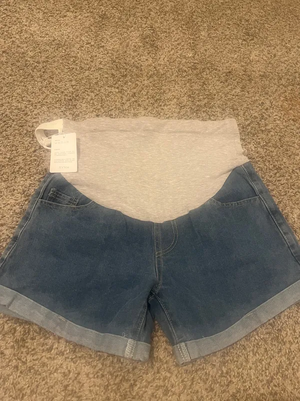Syyh INSPIRE CHIC Women's Maternity Denim Over Belly High Waist Summer Casual with Pockets Jeans Pregnancy - Image 8
