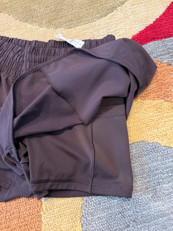 NWT Offline by Aerie High Rise 4” Inseam Athletic Running Shorts Brown Small - Image 6
