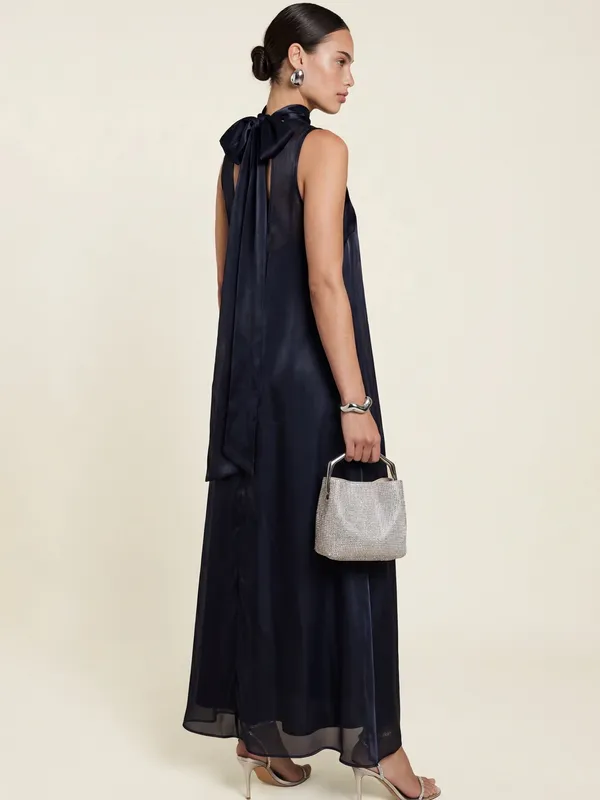 NWT CAARA Alette Dress size XS Navy Ink maxi few moda ted baker - Image 3