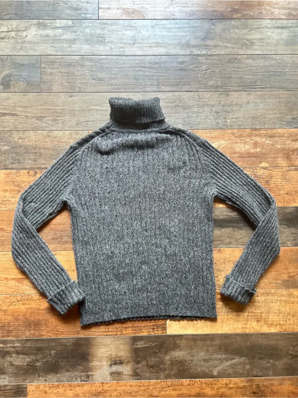 Eddie Bauer Gray Turtleneck Sweater medium - Image 2