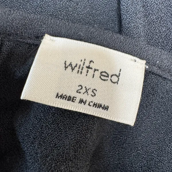 Aritzia Wilfred Clarissa Puff Sleeve Long Sleeve Blouse Black size 2XS XXS $98 - Image 8