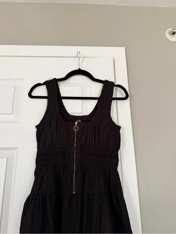 Anthropologie Somerset Black Half Zip Maxi Dress NEW NWT - Image 8