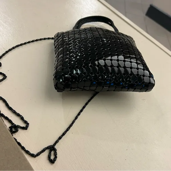 Handbag Elegant Black Beaded Women's Handbag-NO FLAWS! Like new - Image 5