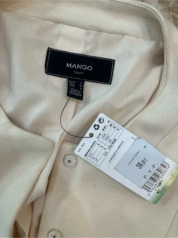 Mango White Blazer NWT - Image 2