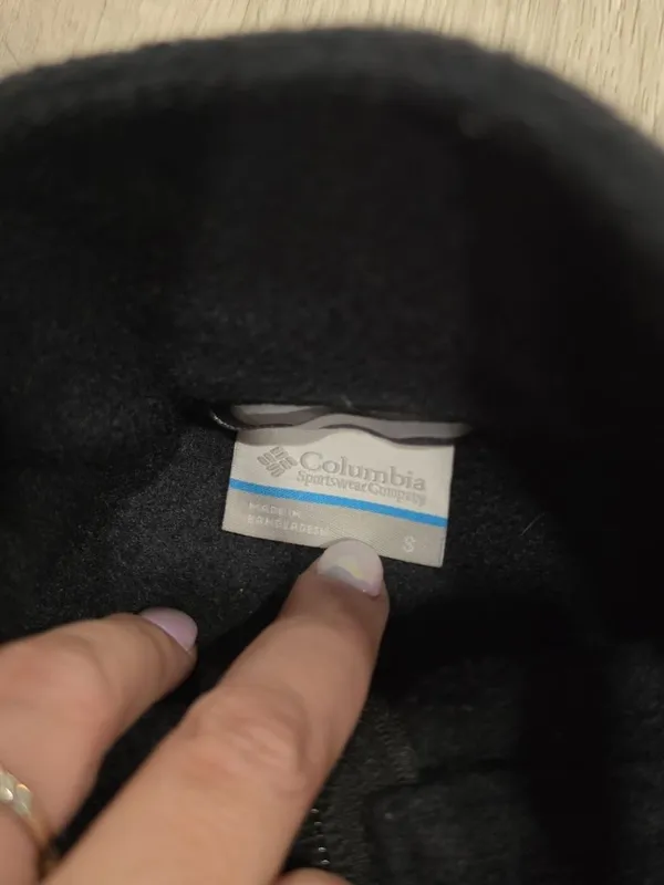 Columbia Womens Black Full-Zip Fleece Jacket Size Small warm winter fall - Image 3