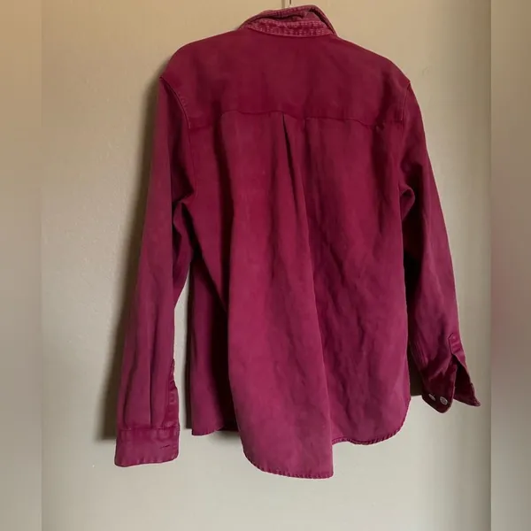 Urban Outfitters BDG‎ Shacket Sz Small Oversized Corduroy Collar Jacket in Hot Pink - Image 6