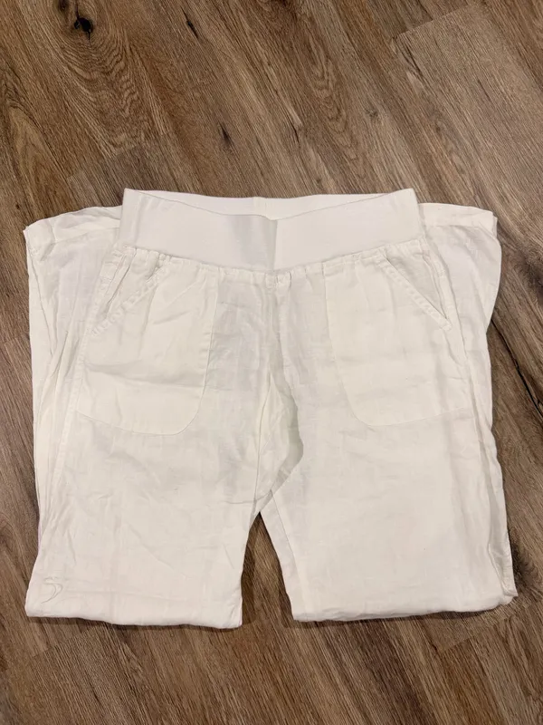 Allen Allen Linen Pants white  - Image 2