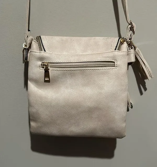Cream Crossbody Purse Tan - Image 5