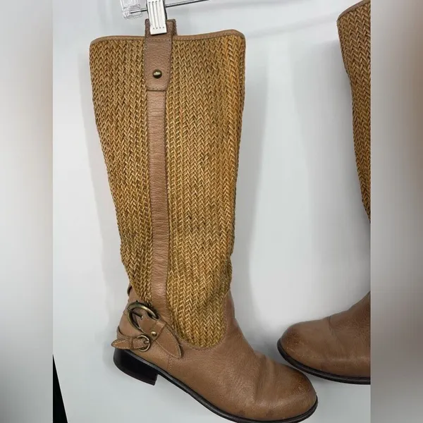 Light brown riding women's boots with buckle size 6‎ - Image 3
