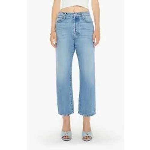 MOTHER Jeans Women 28 Light Blue The Ditcher Crop High‎ Rise Straight Leg Denim - Image 3
